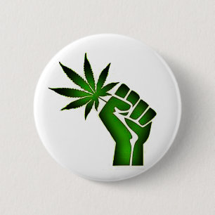 Badge Rond 5 Cm Bouton de révolution verte