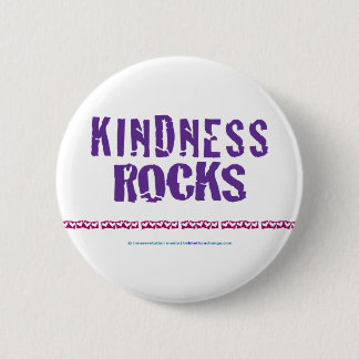 Badge Rond 5 Cm Bouton de roche de gentillesse