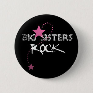 Badge Rond 5 Cm Bouton de roche de grandes soeurs
