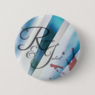 Badge Rond 5 Cm Bouton de Romeo et de Juliet