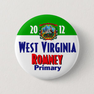 Badge Rond 5 Cm Bouton de Romney la VIRGINIE OCCIDENTALE
