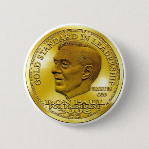 Badge Rond 5 Cm Bouton de Ron Paul