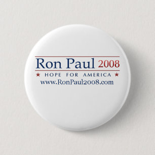 Badge Rond 5 Cm Bouton de Ron Paul 2008
