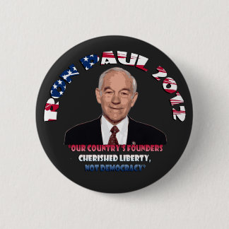 Badge Rond 5 Cm Bouton de Ron Paul 2012 CLND