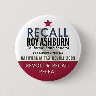 Badge Rond 5 Cm Bouton de Roy Ashburn de rappel