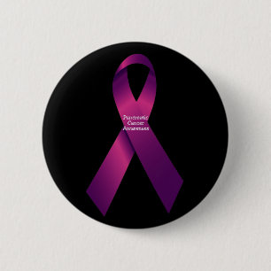 Badge Rond 5 Cm Bouton de ruban de Cancer pancréatique