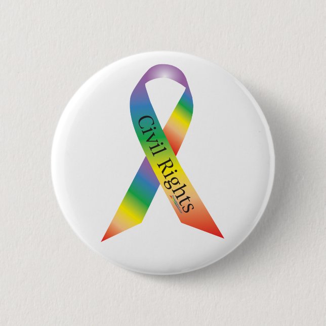 Badge Rond 5 Cm Bouton de ruban de droits civiques (Devant)