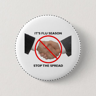 Badge Rond 5 Cm Bouton de saison de la grippe