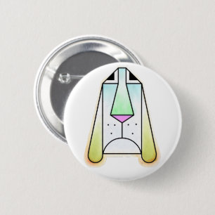 Badge Rond 5 Cm Bouton de sanglier Droopy