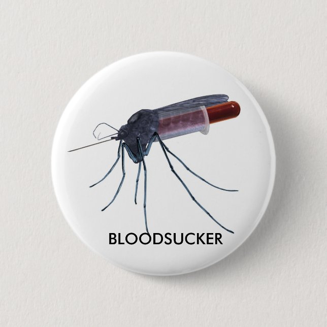 BADGE ROND 5 CM BOUTON DE SANGSUE (Devant)