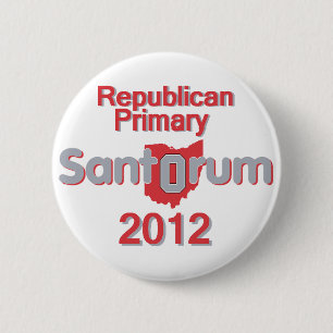 Badge Rond 5 Cm Bouton de Santorum OHIO