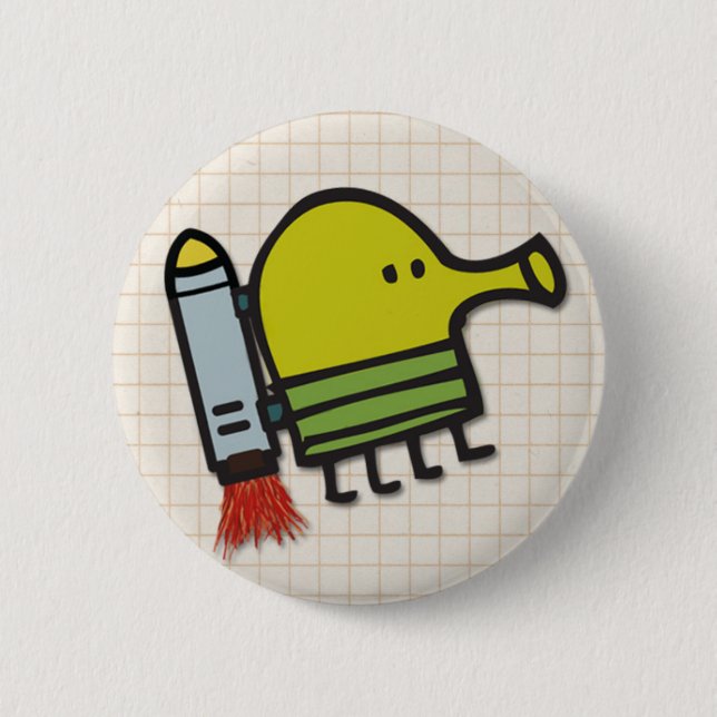 Badge Rond 5 Cm Bouton de saut de griffonnage (Devant)