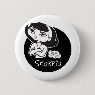 Badge Rond 5 Cm Bouton de Scorpion