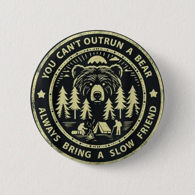 Badge Rond 5 Cm Bouton de sécurité amusant (Devant)