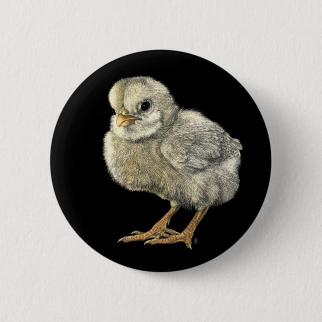 Badge Rond 5 Cm Bouton de sélection - "Brouillon dur" (Devant)