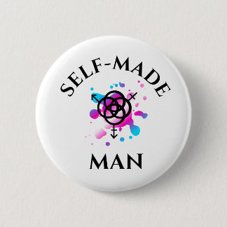 Badge Rond 5 Cm Bouton de self-made-man - fierté de transport