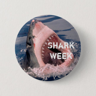 Badge Rond 5 Cm Bouton de semaine de requin