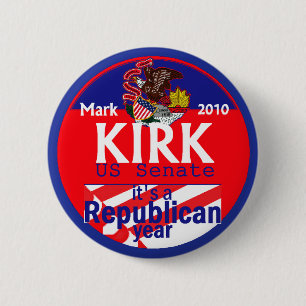Badge Rond 5 Cm Bouton de sénat de KIRK