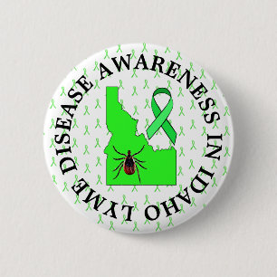 Badge Rond 5 Cm Bouton de sensibilisation à la maladie de Lyme dan