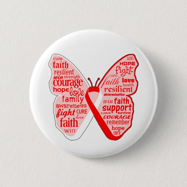 Badge Rond 5 Cm Bouton de sensibilisation à l'anémie plastique (Devant)