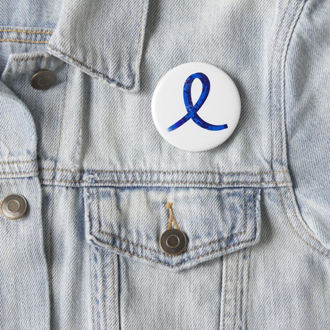 Badge Rond 5 Cm Bouton de sensibilisation au cancer (En situation)