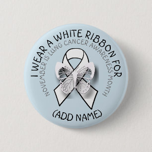 Badge Rond 5 Cm Bouton de sensibilisation au cancer du poumon du m