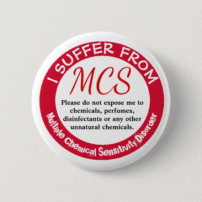 Badge Rond 5 Cm Bouton de sensibilisation et d'avertissement MCS (Devant)