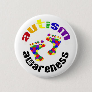 Badge Rond 5 Cm Bouton de sensibilisation sur l'autisme