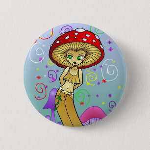 Badge Rond 5 Cm Bouton de Shroomy 2