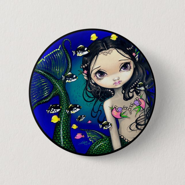 Badge Rond 5 Cm Bouton "de sirène de hublot" (Devant)
