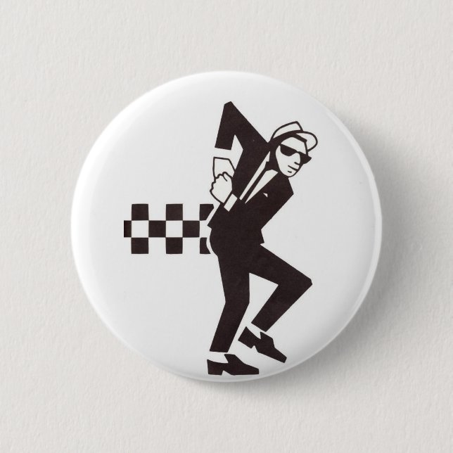 Badge Rond 5 Cm Bouton de SKA (Devant)