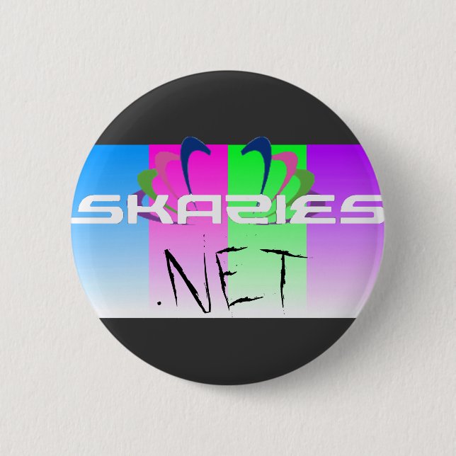 Badge Rond 5 Cm bouton de Skazies.net (Devant)
