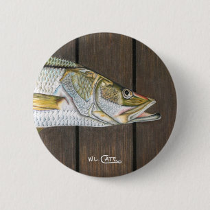 Badge Rond 5 Cm Bouton de Snook