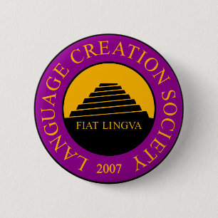 Badge Rond 5 Cm Bouton de société de création de langue