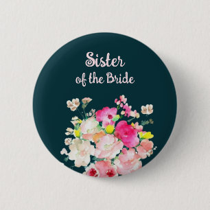 Badge Rond 5 Cm Bouton de soeur de la mariée