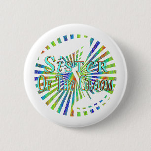 Badge Rond 5 Cm Bouton de soeur de mariés