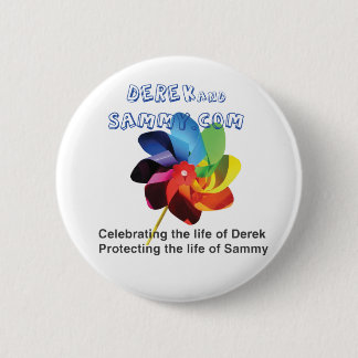 Badge Rond 5 Cm Bouton de soleil de Derek et de Sammy