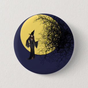 Badge Rond 5 Cm Bouton de sorcière