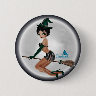 Badge Rond 5 Cm Bouton de sorcière par Nicole Pederson