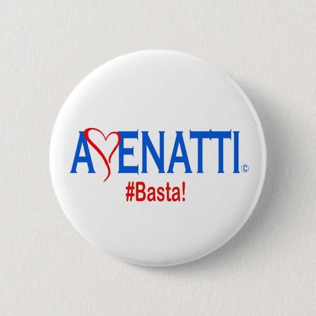 Badge Rond 5 Cm Bouton de soutien d'amour d'Avenatti (Devant)