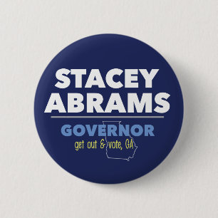 Badge Rond 5 Cm Bouton de soutien de Stacey Abrams - vote GA!