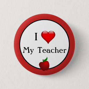 Badge Rond 5 Cm Bouton de soutien pour les enseignants