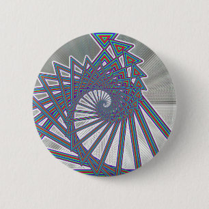 Badge Rond 5 Cm Bouton de Spiralism d'arc-en-ciel