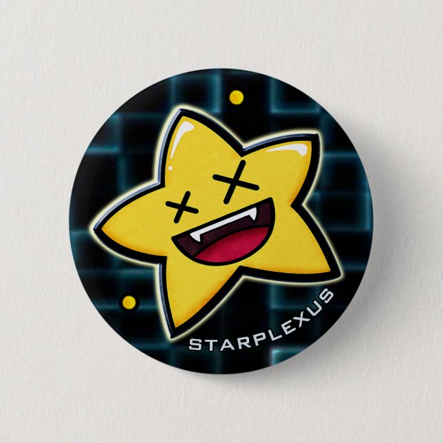 Badge Rond 5 Cm bouton de starplexus (Devant)