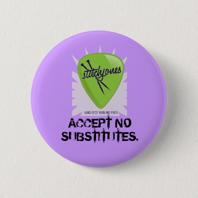 Badge Rond 5 Cm Bouton de Stitchjones (Devant)