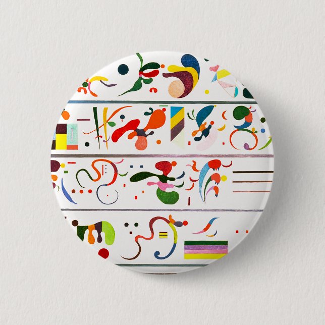 Badge Rond 5 Cm Bouton de succession de Kandinsky (Devant)