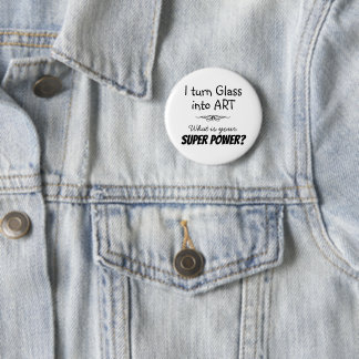 Badge Rond 5 Cm Bouton de Super Artiste de Verre