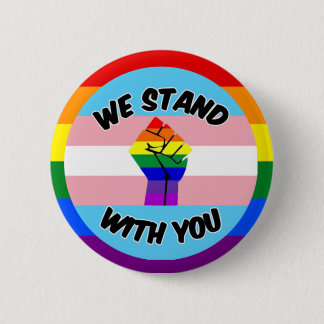 Badge Rond 5 Cm Bouton de support transgenre