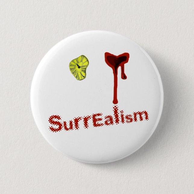 Badge Rond 5 Cm Bouton de surréalisme (Devant)
