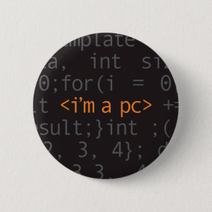 BADGE ROND 5 CM BOUTON DE SYNTAXE